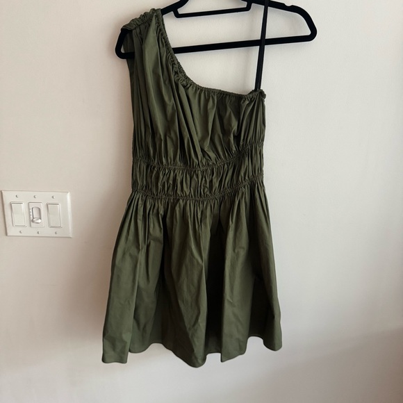 Matteau One Shoulder Organic Cotton Mini Dress - Picture 2 of 7